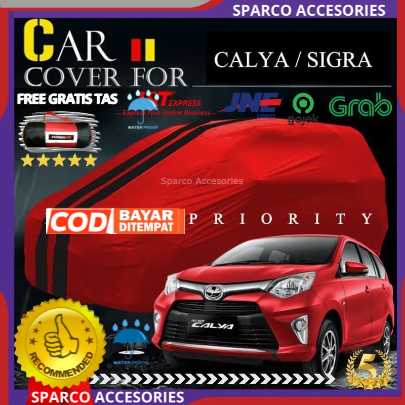 Body Cover Mobil Calya Sigra Sarung Selimut Mobil Calya Sigra Warna Premium Waterproof Anti Air Cove