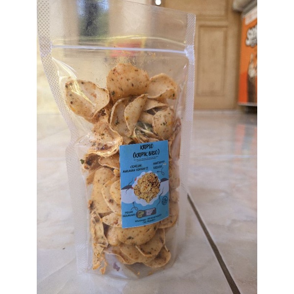 

Kripik Baso Pedas Daun Jeruk 50g/Basreng/kriuk/renyah/mantap