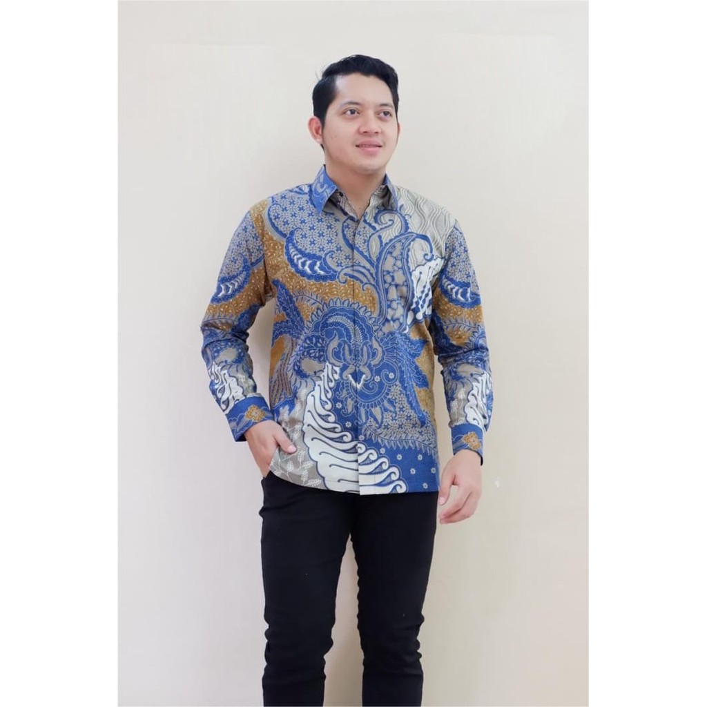 Kemeja Baju Batik Pria Lengan Panjang PREMIUM LAPIS FURING Harga Produsen Murah GIYANDRA WIRYAWAN