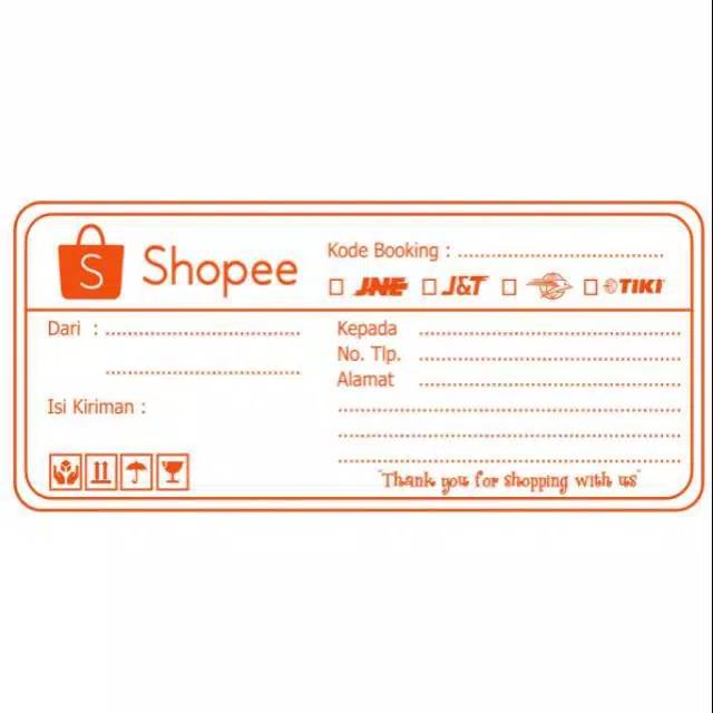 

Label Pengiriman Online Shop (SHOPEE - 100 lember)