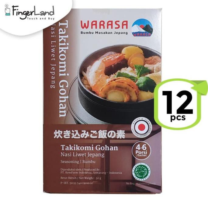 

READY COD Warasa Bumbu Nasi Liwet Jepang 50 Gr 100% Halal No MSG (12 Pcs) GRATIS ONGKIR Kode 1375