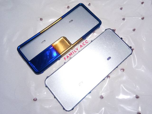 Bingkai Plat Nomor Two Tone Stenliss Dudukan Plat Nomor Ori Thailand 1 Set Depan dan Belakang