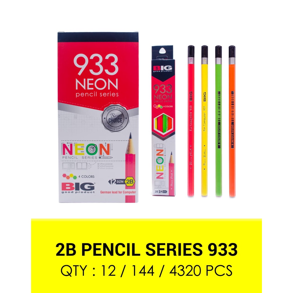 

PENSIL BIG 2B 933 NEON