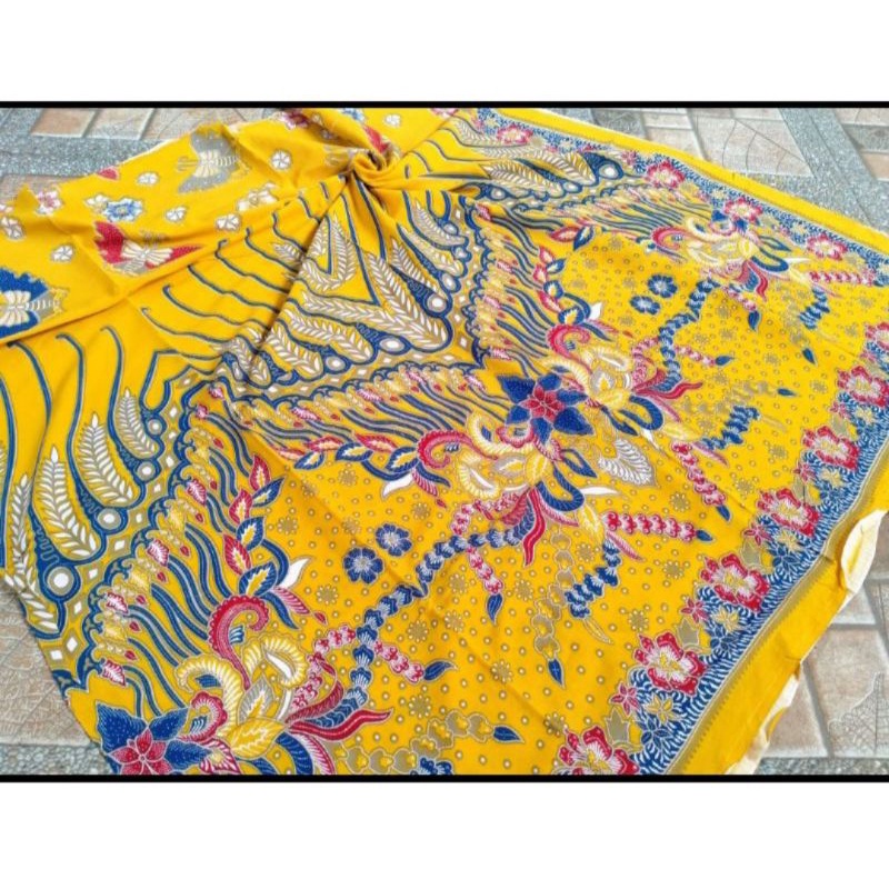 kain batik luvy | kain batik katun paris printing motif bunga kode 002