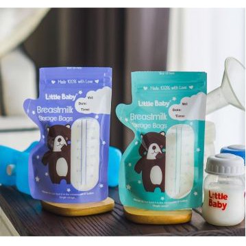 Kantong Asi Little Baby 200 ml isi 30 pcs (1 pack isi 2 warna) Thermal Sensor + BPA FREE