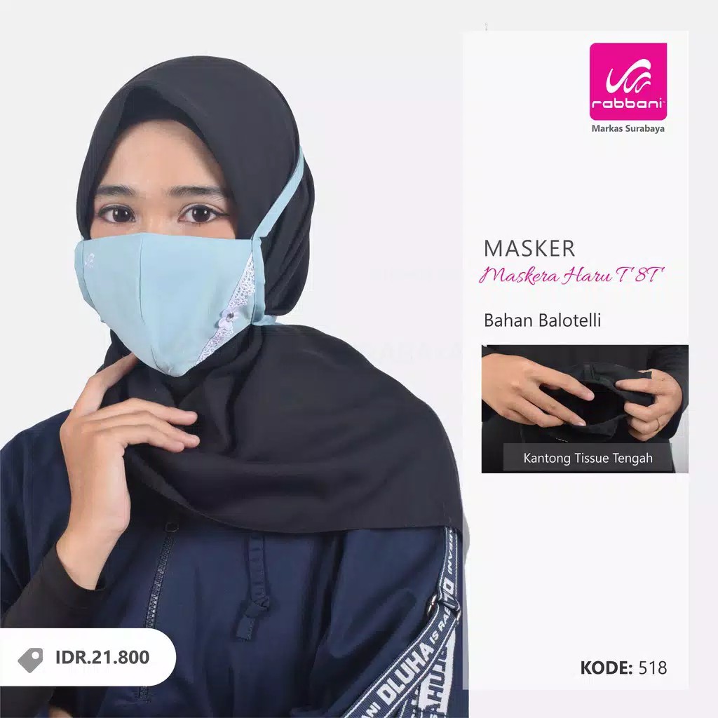 MASKER RABBANI RENDA - MASKERA RABBANI HARU (2 LAPIS)