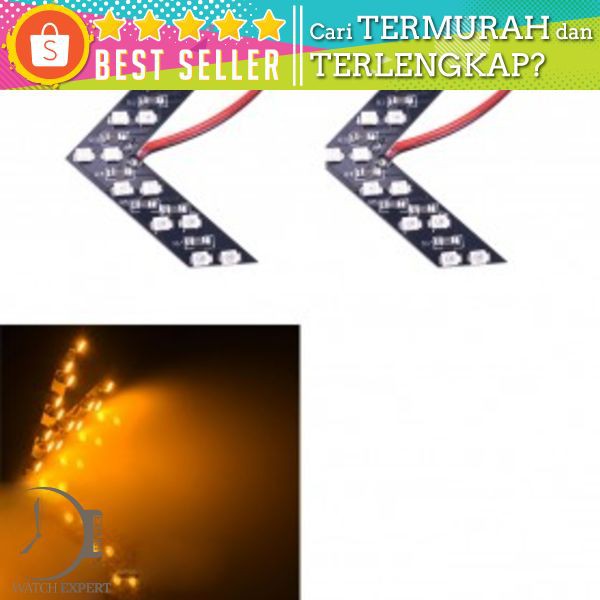 Lampu LED 14 SMD Sein Kaca Samping Mobil 2 PCS - LJY1989 - Yellow