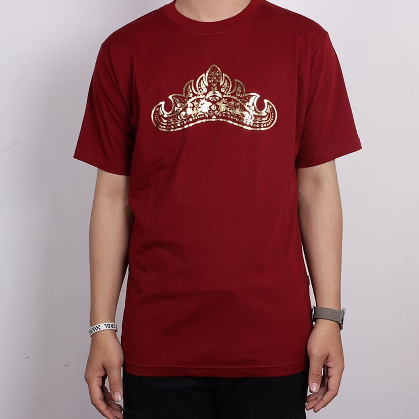 KAOS T-SHIRT PRIA/WANITA - KAWAY SIGER FOIL BLACK TT, GREY, MAROON, NAVY 30