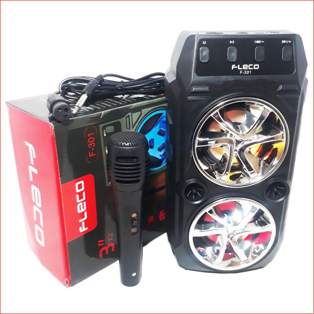 SPEAKER BLUETOOTH KARAOKE FLECO F-6582 paling Digemari/murah-2