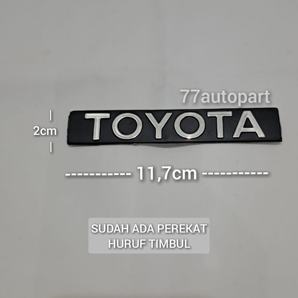 emblem logo mobil tulisan toyota untuk corolla se gl twincam