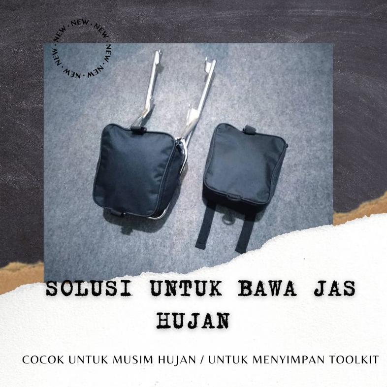 Tas panier tas kranjang tas cover  begel behel rak belakang jas hujan Honda win