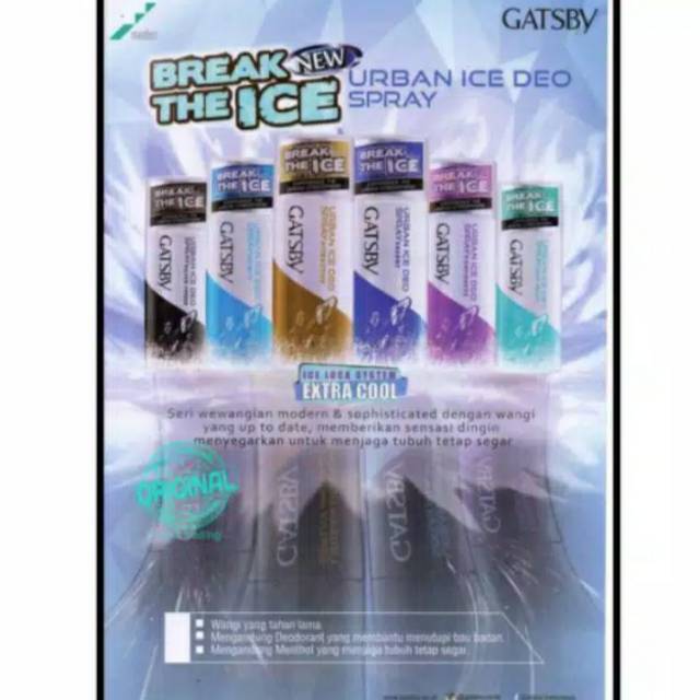 GATSBY Urban Ice Deo Spray 150ml