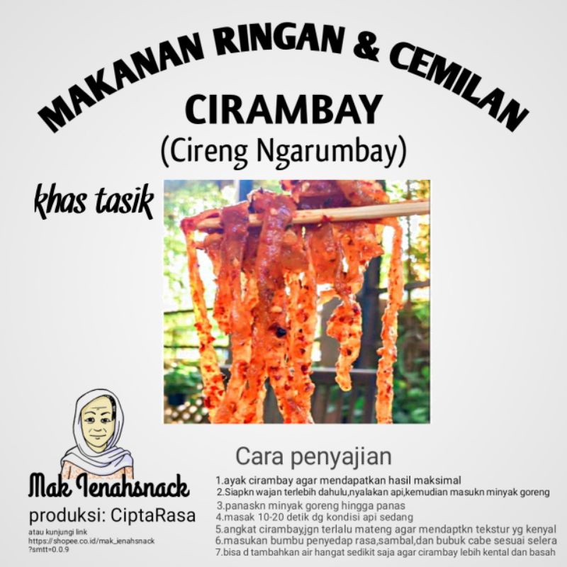 

CIRAMBAY MAKANAN RINGAN &CEMILAN KHAS TASIK MURAH
