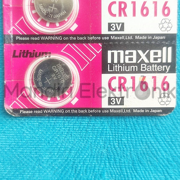 Baterai CR1616 Maxell - Baterai Kancing CR 1616 3V Maxell Original - Baterai Jam Tangan CR1616 Maxell