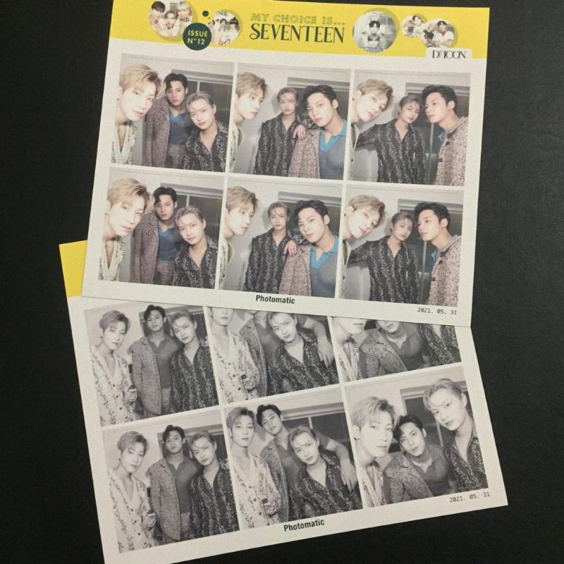 Photomatic Sticker Dicon Unit Jun Mingyu Wonwoo Seventeen