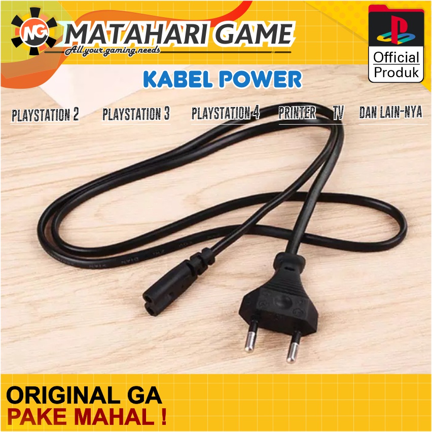 Kabel Cable Power PS2 / PS3 / PS4 / Semua Eletronik / Best Quality