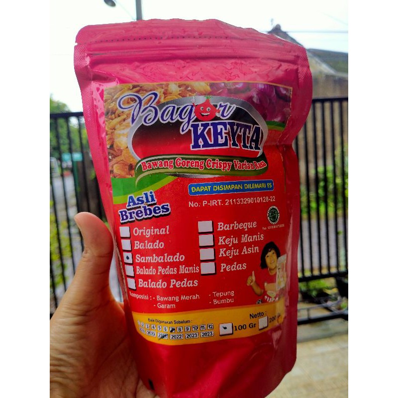 

Bawang Goreng Asli rasa Sambalado (100gram)