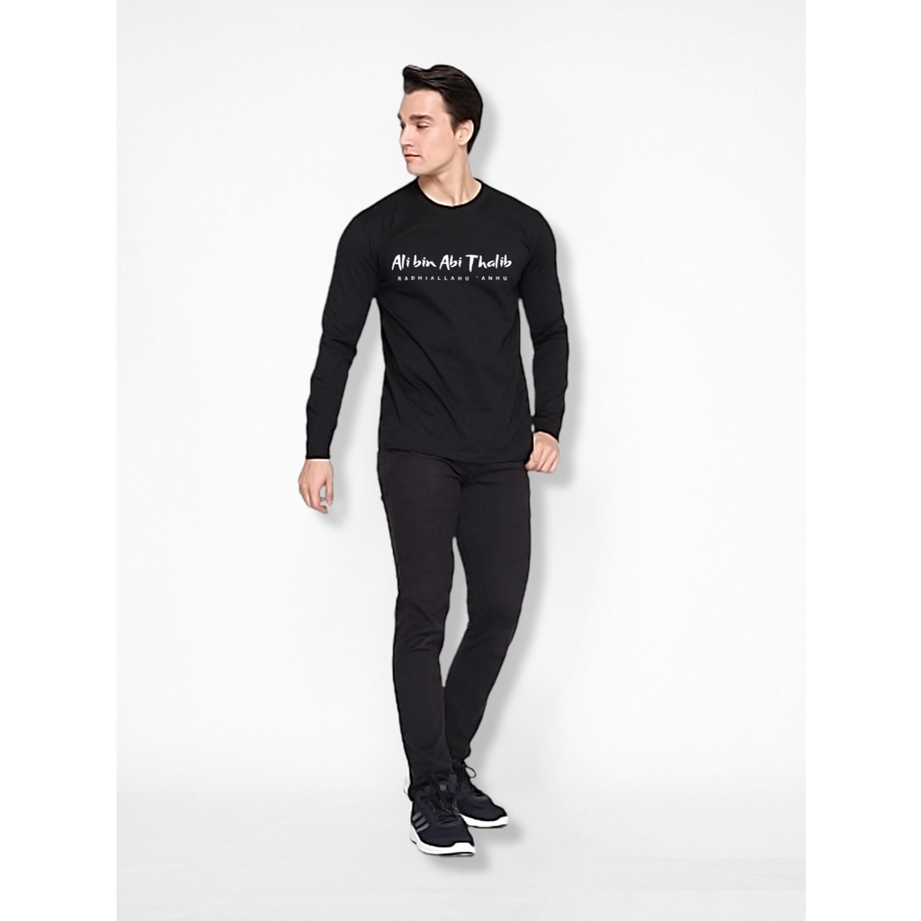Indoholic Atasan Baju Kaos Distro Kaos Lengan Panjang Kaos Dakwah Kaos Muslim Pria Wanita Islami Combed 100% Sahabat Nabi Muhammad SAW