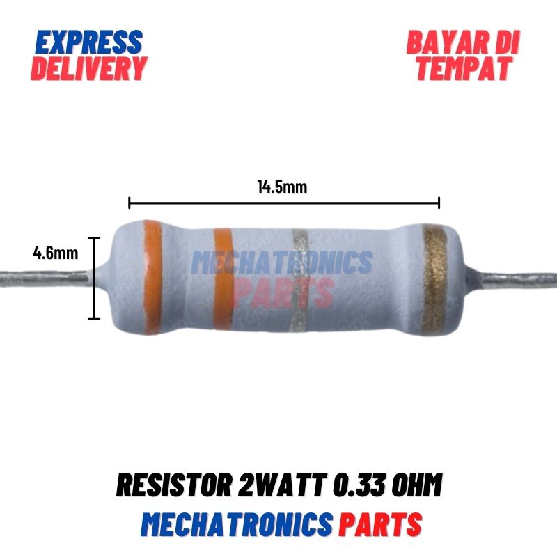 [PAS-9197] RESISTOR 2WATT 0.33OHM