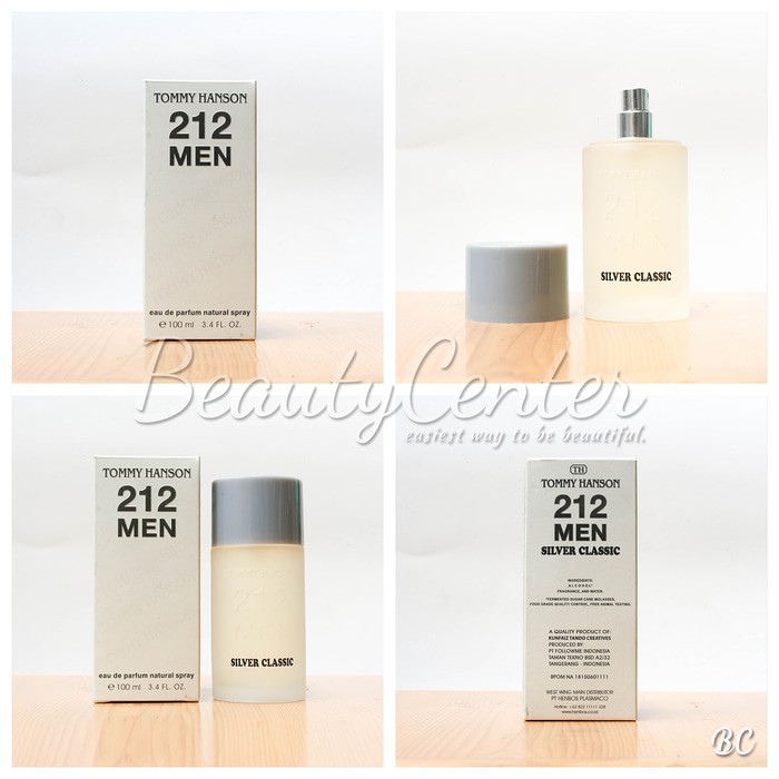 Parfum Tommy Hanson 212 Men Silver Classic / 100ml
