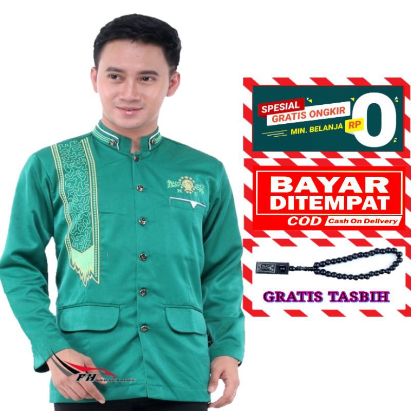 Fashion Muslim | Jasko Bordir NU | JASKO MOTIF SORBAN MODERN | JASKO LIST | Atasan Sholat Pria