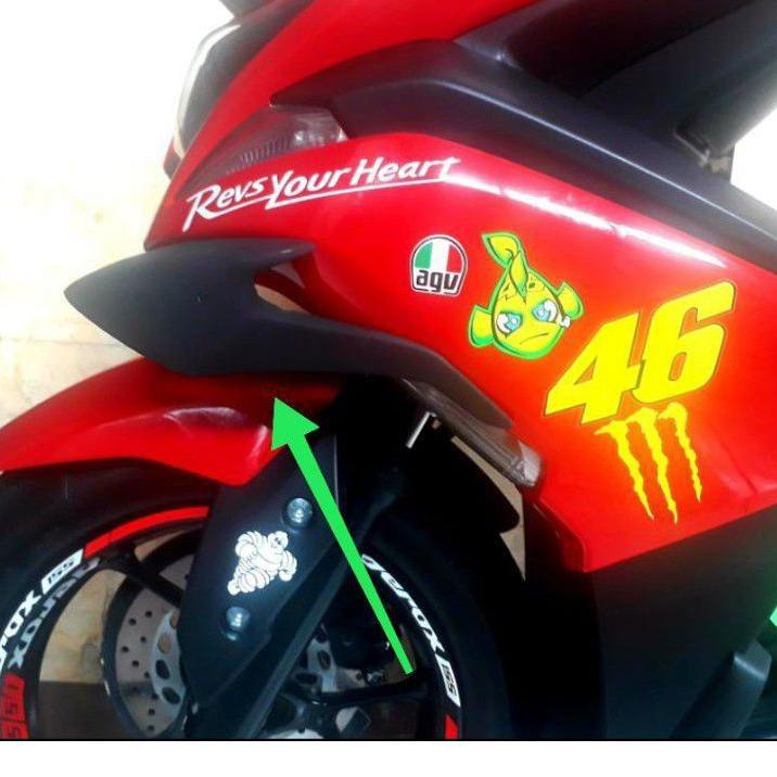 Terbaru - Winglet Yamaha Aerox 155 old Winglet Samping  Aerox 155cc Model GP