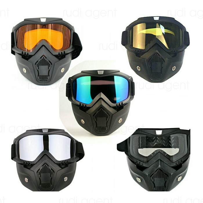 Mask Retro Helmet / Google Mask Classic Rider