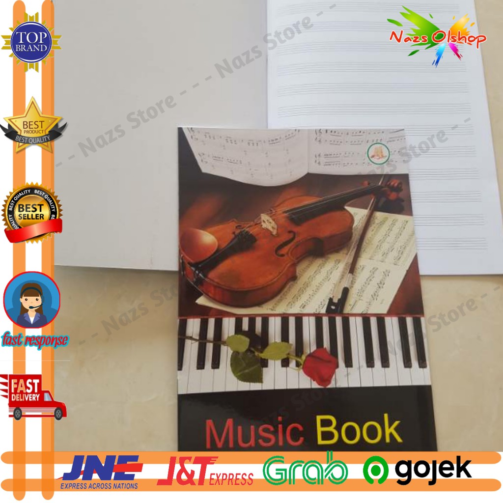 

Buku Tulis Not Balok Music Book merk AA