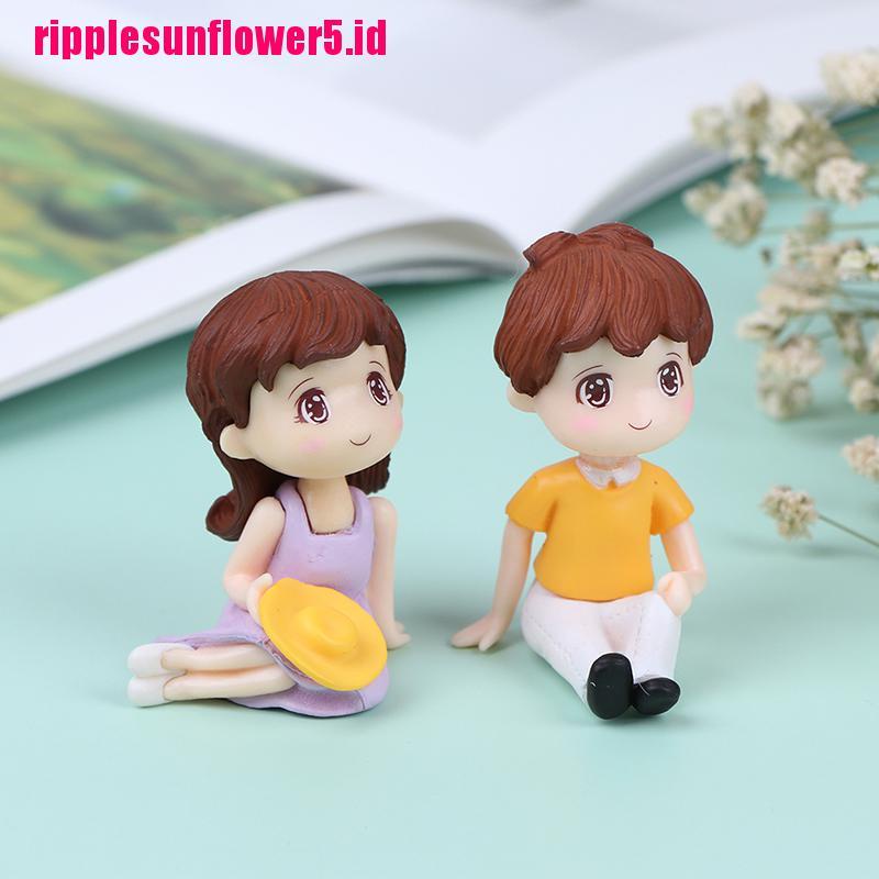 # Kaos T-Shirt Wanita Lengan Pendek Motif Print #Miniatur Figur Pasangan Kekasih Untuk Dekorasi Rumah Boneka