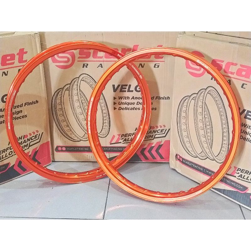 VELG SET SCARLET 140 + 160  RING 17 HOLE 36 TYPE WR