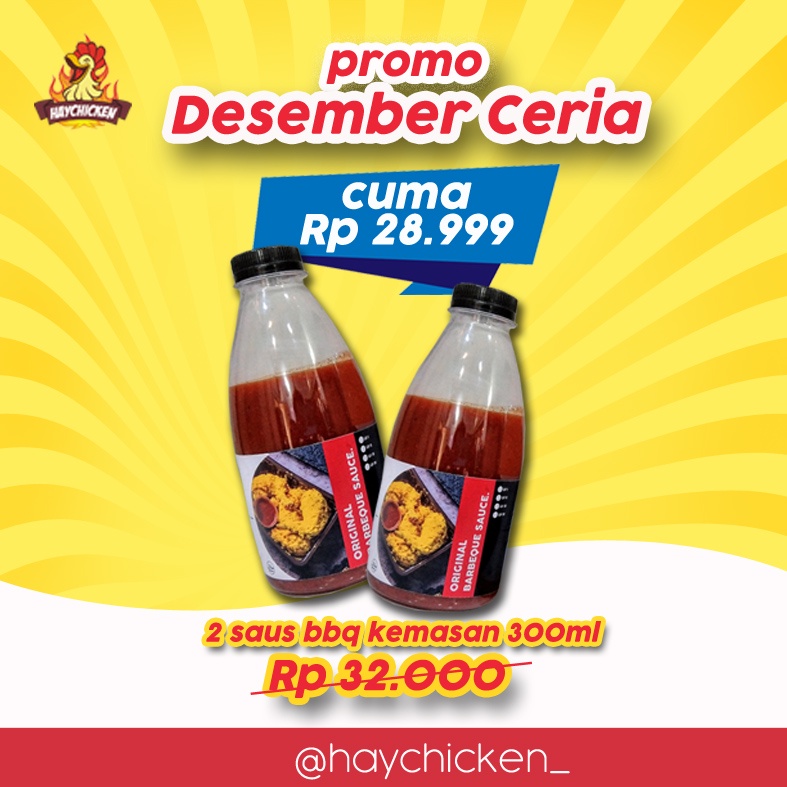 

PROMO HARBOLNAS 12.12 SAUS BBQ HAYCHICKEN