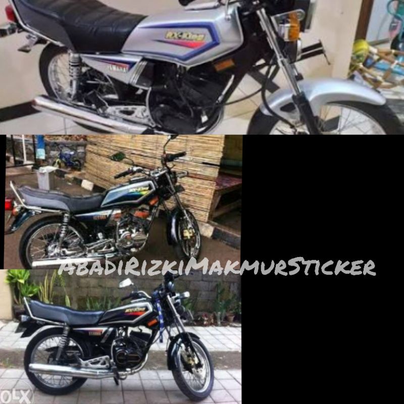 striping Lis body stiker Rx king 2001 2002 Hitam Silver merah hijau bahan seperti Ori grade A