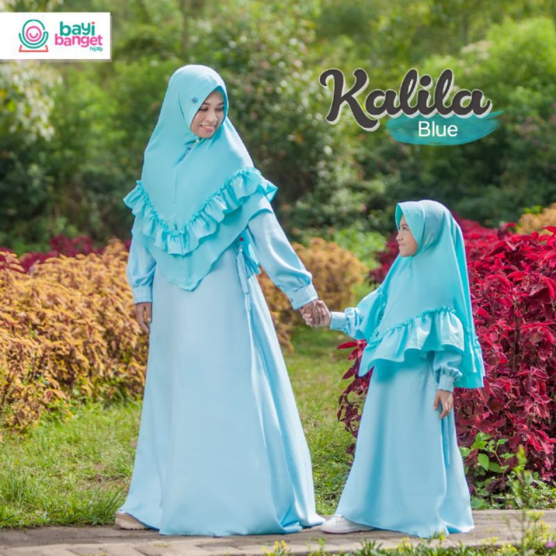 GAMIS KALILA | GAMIS BUNDA | GAMIS KALILA BLUE | GAMIS MEWAH ELEGAN NYAMAN