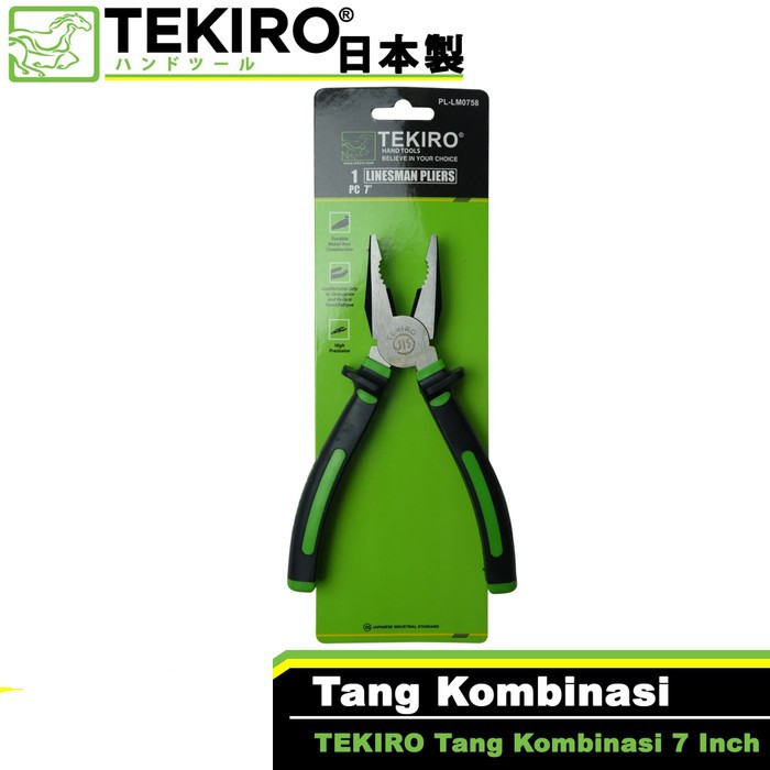 TANG KOMBINASI 7&quot; TEKIRO PL-LM0758 / LINESMAN PLIER 7 inch tekiro