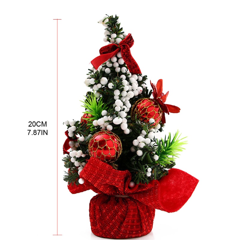 Ornamen Pohon Natal Mini Ukuran 20cm Untuk Dekorasi Meja