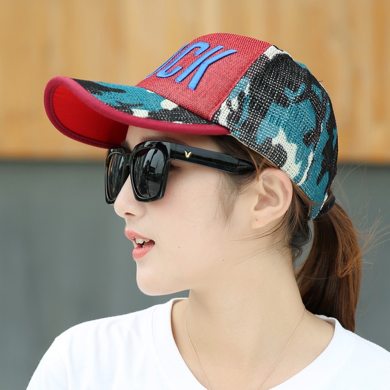 Topi Baseball Motif Bordir Camo Untuk Pria Dan Wanita