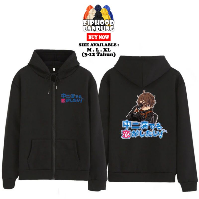 Jaket Zipper Hoodie Anak Laki Laki Yuuta Togashi - Kaos Anak Anime Chuunibyou Demo Koi Ga Shitai 119