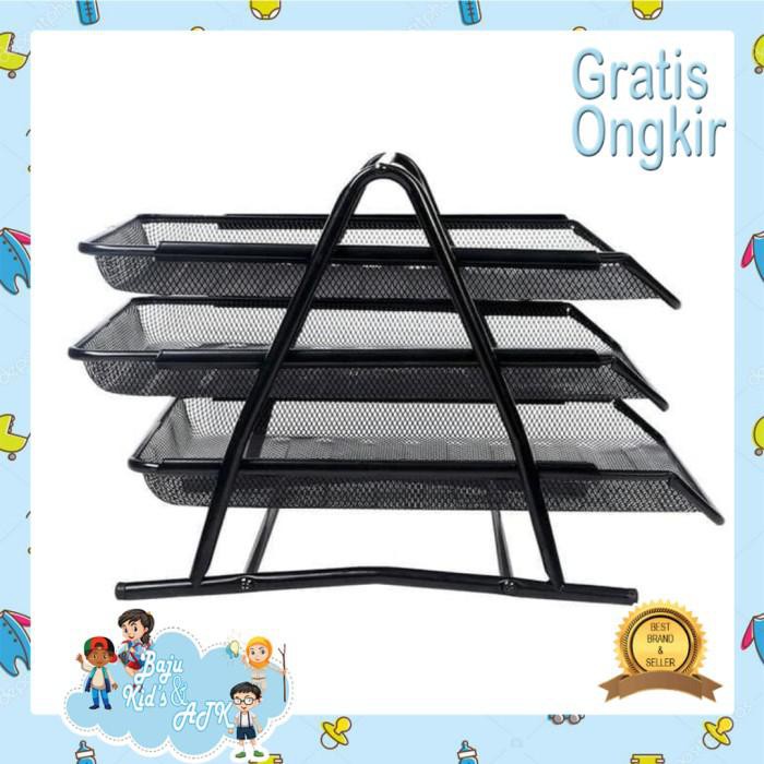 

Elevated Tray Besi 3 Susun / Rak Dokumen Kertas Besi 3 Susun