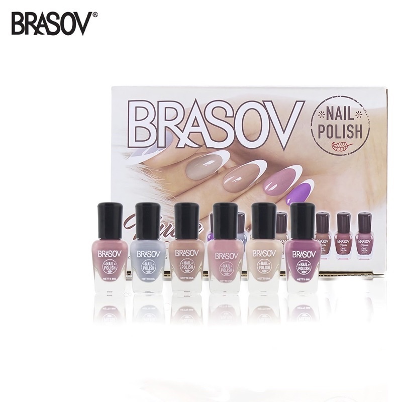 BRASOV Nail Polish Kutek Nude 8ML