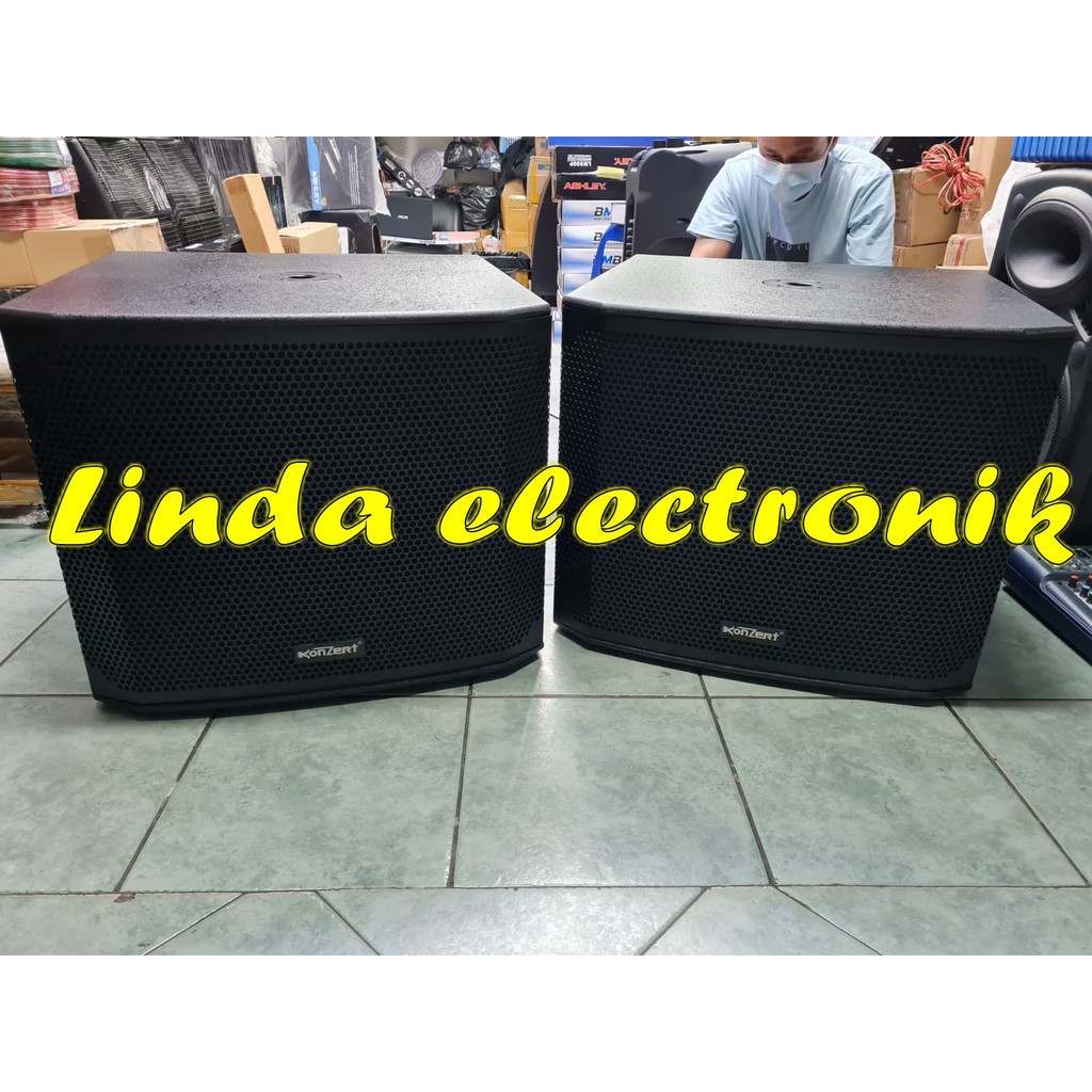 subwoofer aktif konzert hgx 118sub hgx118 sub 2bh 18 inch original 1000watt x2