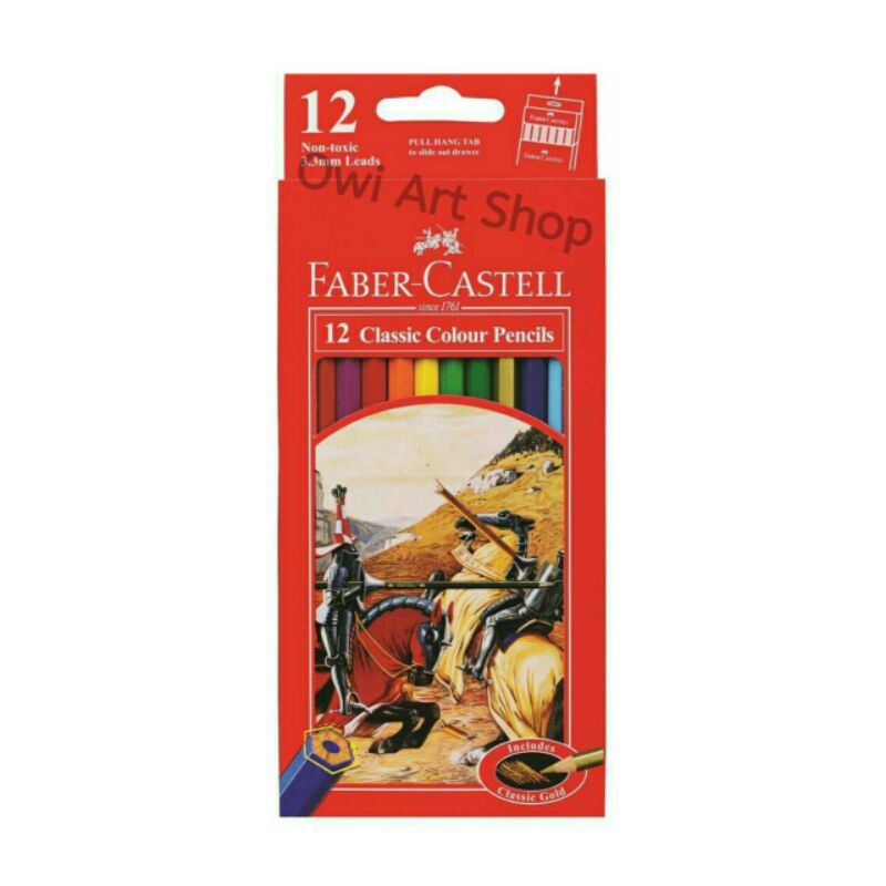 

Pensil Warna Faber Castell Classic 12 Warna (Panjang) - Pensil Menggambar - Pensil Warna Lukis