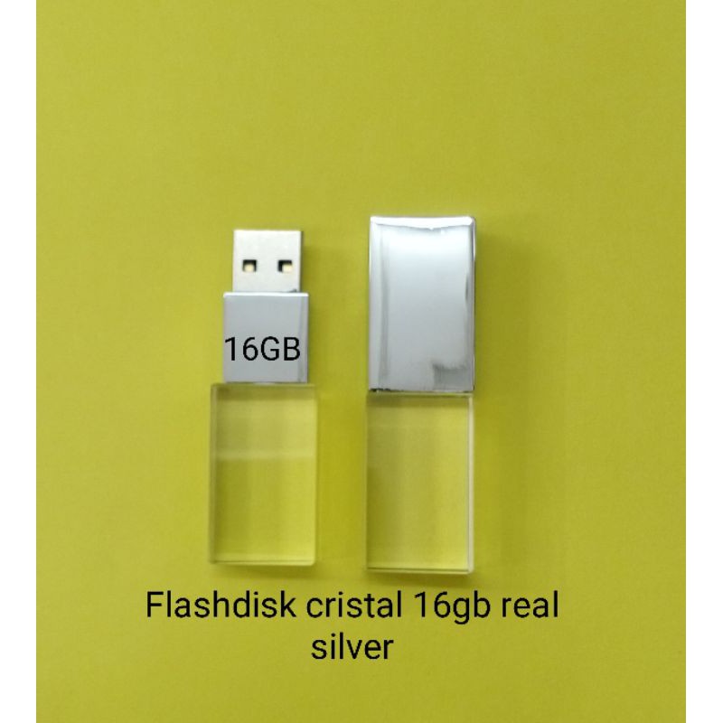 Flasdisk usb cristal metal 16gb real