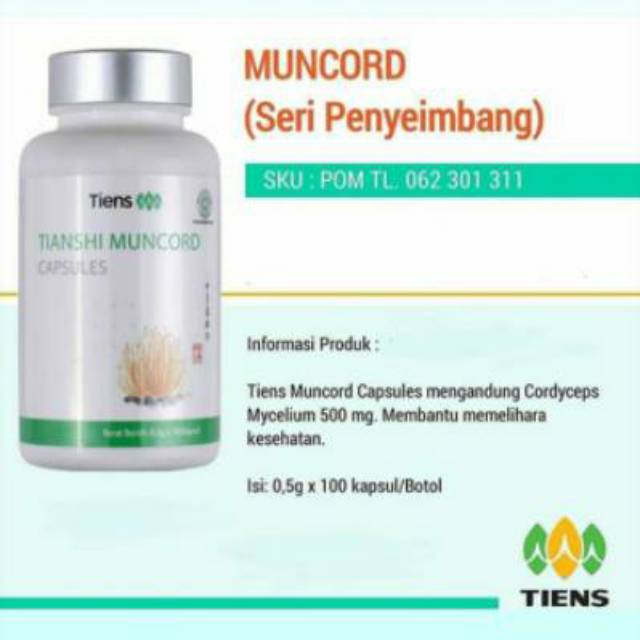 TIANSHI MUNCORD Tiens Cordyceps Multivitamin Obat Stamina Pria Dewasa