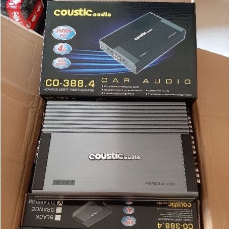 POWER COUSTIC CO 388.4 POWER AMPLIFIER 4 Chanel HIGH QUALITY LOW BUDGET