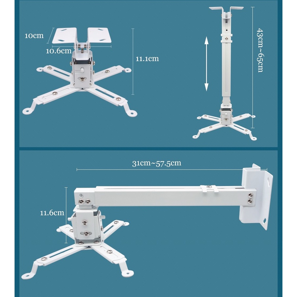 Ceiling Bracket Breket Infocus LCD LED Proyektor Projector Plafon Hook