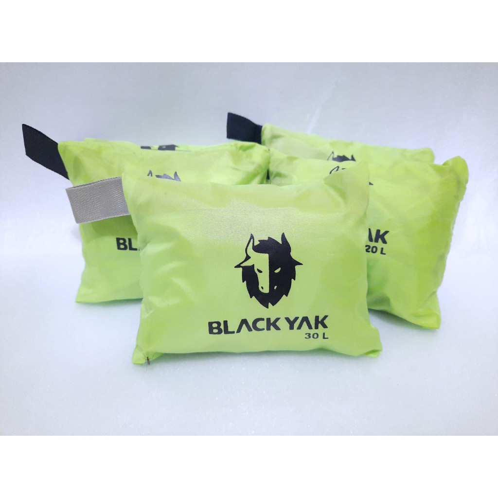 【COD】 Sarung Tas BLACK YAK` Anti Air 20 &amp; 30 Liter` Waterproof Rain Cover Bag Daypack Tas Ransel L