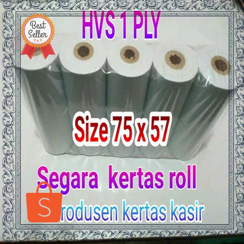 

Termurah kertas kasir hvs 1 ply 75 x 60 Terhot