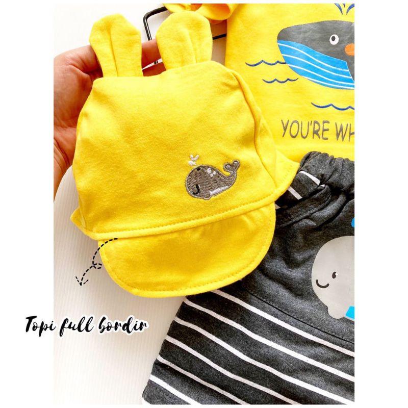 SETELAN TOPI WHALEY CUTE SUIT