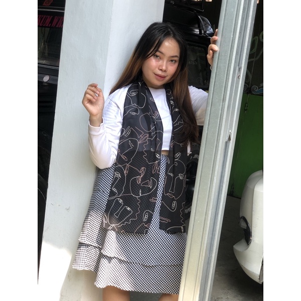 01-20 SYAL Motif Wanita Leher Fashion Batik Neckscarf-LONGs 13