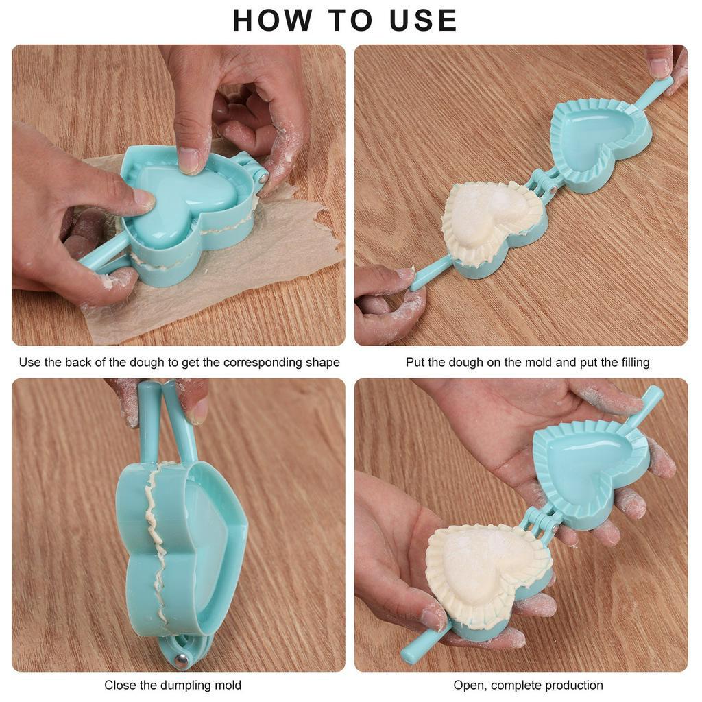 Suyou Cetakan Pangsit Bentuk Kupu-Kupu / Hati / Bunga Semi Lingkaran Bahan Plastik Handmade Diy